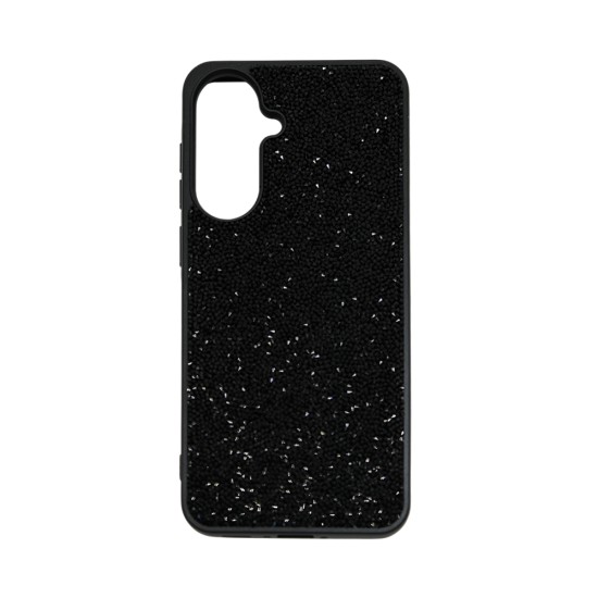 Designer Silicone Case with Diamond Crystals for Samsung Galaxy A37 Black